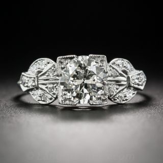1.01 Carat Art Deco Diamond Ring - GIA J  VS2 - 2