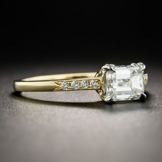 1.01 Carat Emerald-Cut Engagement Ring GIA H VVS1