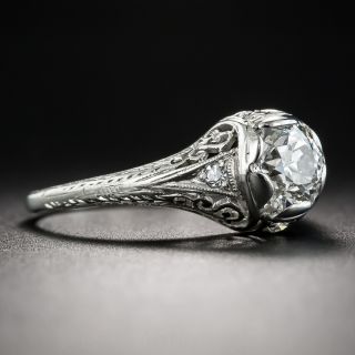 1.06 Carat Diamond Art Deco Engagement Ring - GIA  J VS2 
