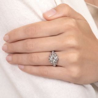 1.15 Carat Edwardian Diamond Engagement Ring
