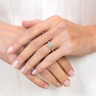 1.24 Carat Diamond Vintage Engagement Ring - GIA I VS1 