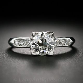 1.33 ct. Diamond and Platinum Art Deco Engagement Ring