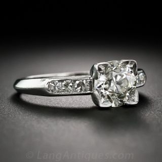 1.33 ct. Diamond and Platinum Art Deco Engagement Ring