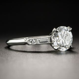 1.39 Carat Diamond Vintage Engagement Ring - GIA D VS1