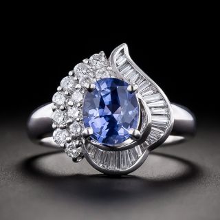 1.71 Carat No-Heat Burma Sapphire and Diamond Ring - 3