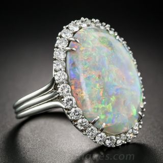 14.15 Carat Opal and Diamond Ring by Winston