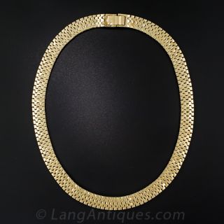 14 Karat Gold Choker Necklace - 2