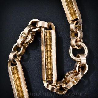 14 Karat Yellow Gold Victorian Watch Chain