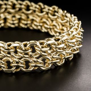 14K Double Curb Link Bracelet