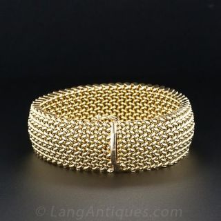 14K Gold Woven Bracelet