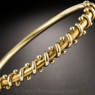 15K Victorian Bangle Bracelet