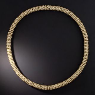 Diamond Tubular Necklace - 32.51 Carats - 1