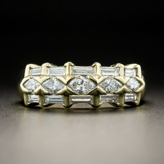 Marquise And Baguette Diamond Band Ring - 3