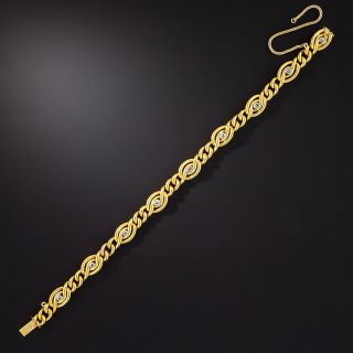 Rose-Cut Diamond Scroll Bracelet, Circa 1900 - 2