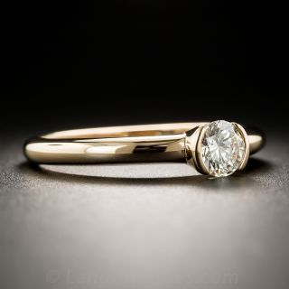 18K Rose Gold .45 Carat Diamond Solitaire Ring