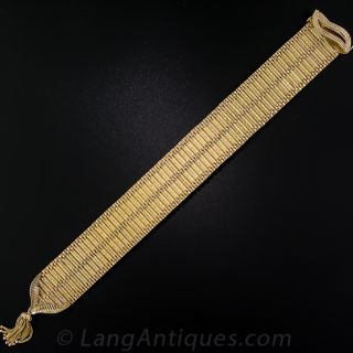 18K Two-Tone Gold Fringe Bracelet