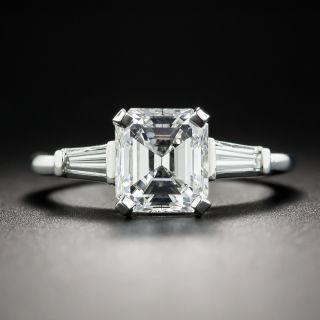 2.01 Carat Emerald-Cut Diamond Engagement Ring - GIA D VVS1