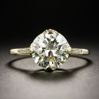 2.46 Carat Solitaire Diamond Engagement Ring - GIA 