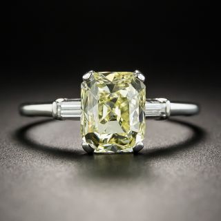 2.58 Natural Fancy Yellow Diamond Ring - GIA - 2