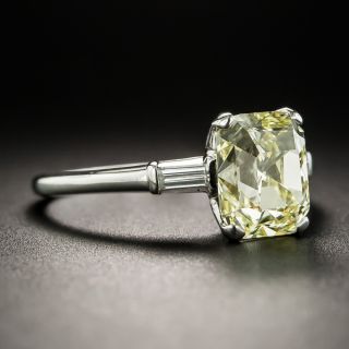 2.58 Natural Fancy Yellow Diamond Ring - GIA