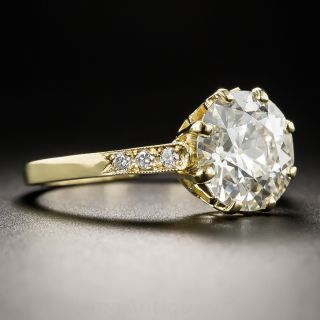 2.64 Carat Old European-Cut Engagement Diamond Ring