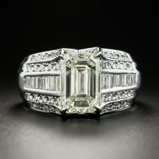 3.13 Carat Emerald-Cut Diamond Ring - GIA S-T SI2 - 2