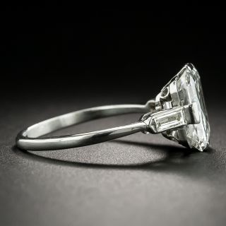 3.65 Carat Art Deco Emerald-Cut Diamond Ring - GIA F SI1