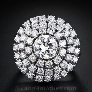 3.75 Carat Diamond Cluster Ring