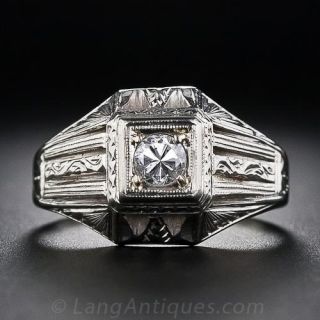 .30 Carat Diamond Art Deco Ring - 2