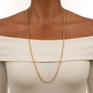 30-Inch 3.1mm Rope Chain Necklace