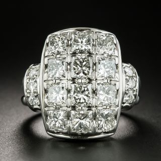 5.34 Carat Total Weight Princess-Cut Diamond Ring - 3