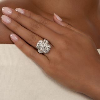 5.34 Carat Total Weight Princess-Cut Diamond Ring