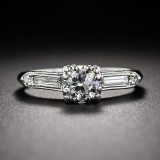 .52 Carat Vintage Platinum and Diamond Engagement Ring - 2