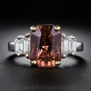 6.00 Fancy Natural-Color Sapphire and Diamond Ring - AGL - 1