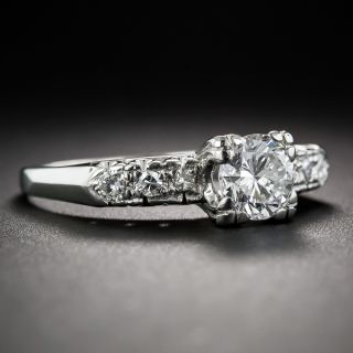 .67 Carat Diamond Mid-Century Platinum Engagement Ring