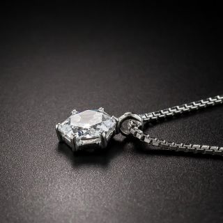 .77 Carat Hexagon Diamond Solitaire Drop