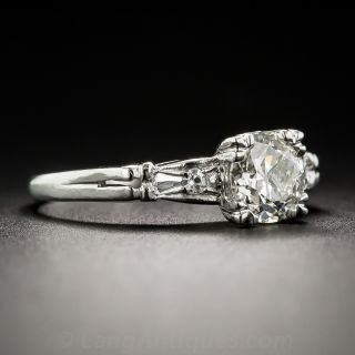 .78 Carat Diamond Platinum Vintage Engagement Ring - GIA L SI1