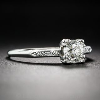 .80 Carat Platinum Diamond Art Deco Engagement Ring