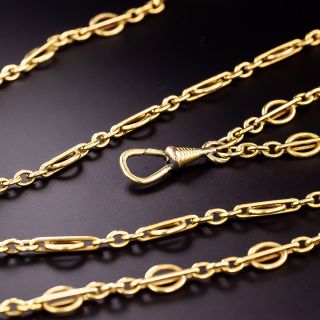 80-Inch Vintage Chain Necklace - 0