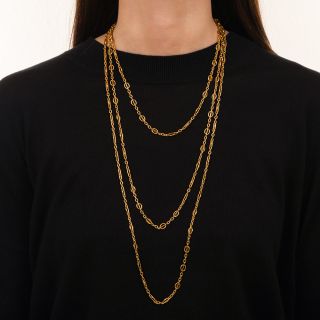 80-Inch Vintage Chain Necklace