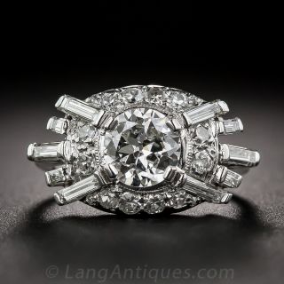 .86 Carat Diamond Late Art Deco Ring - 2
