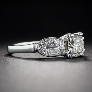 .90 Carat Art Deco Engagement Ring