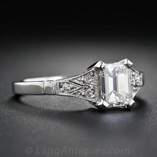 .90 Carat Emerald-Cut  Diamond Engagement Ring