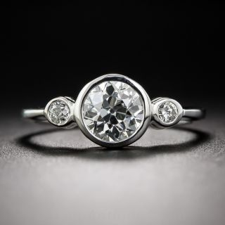 .99 Carat Center Diamond Three-Stone Ring