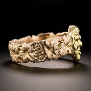 Antique 18K Bacchus Ring - Size 12 1/2