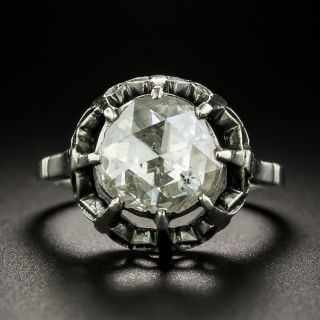 Antique 2.00 Carat Rose-Cut Diamond Engagement Ring  - 2