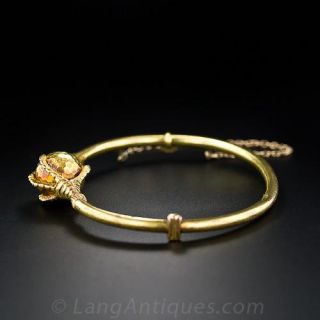 Antique Claw and Orb Bracelet