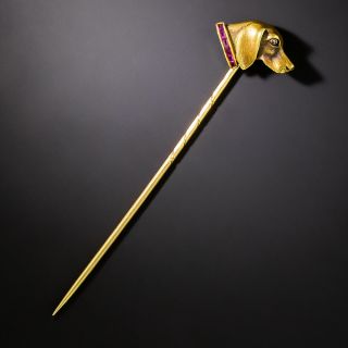 Antique Dachshund Stickpin - 2