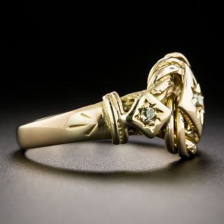 Antique Diamond Knot Ring, English c.1916