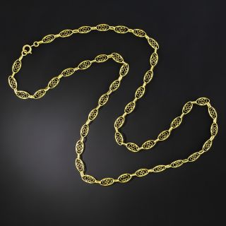 Antique Fancy Link 24-Inch Chain - 2
